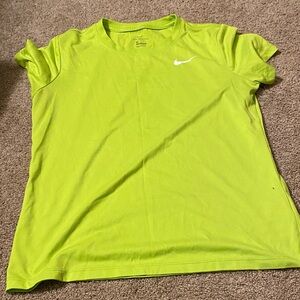 Nike Vibrant Green Tee with Swoosh